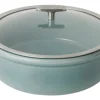 Cocotte induction avec couvercle porcelaine Gris nuage Ø 29 cm 15,4 cm 4 L Bombance - REVOL Hot