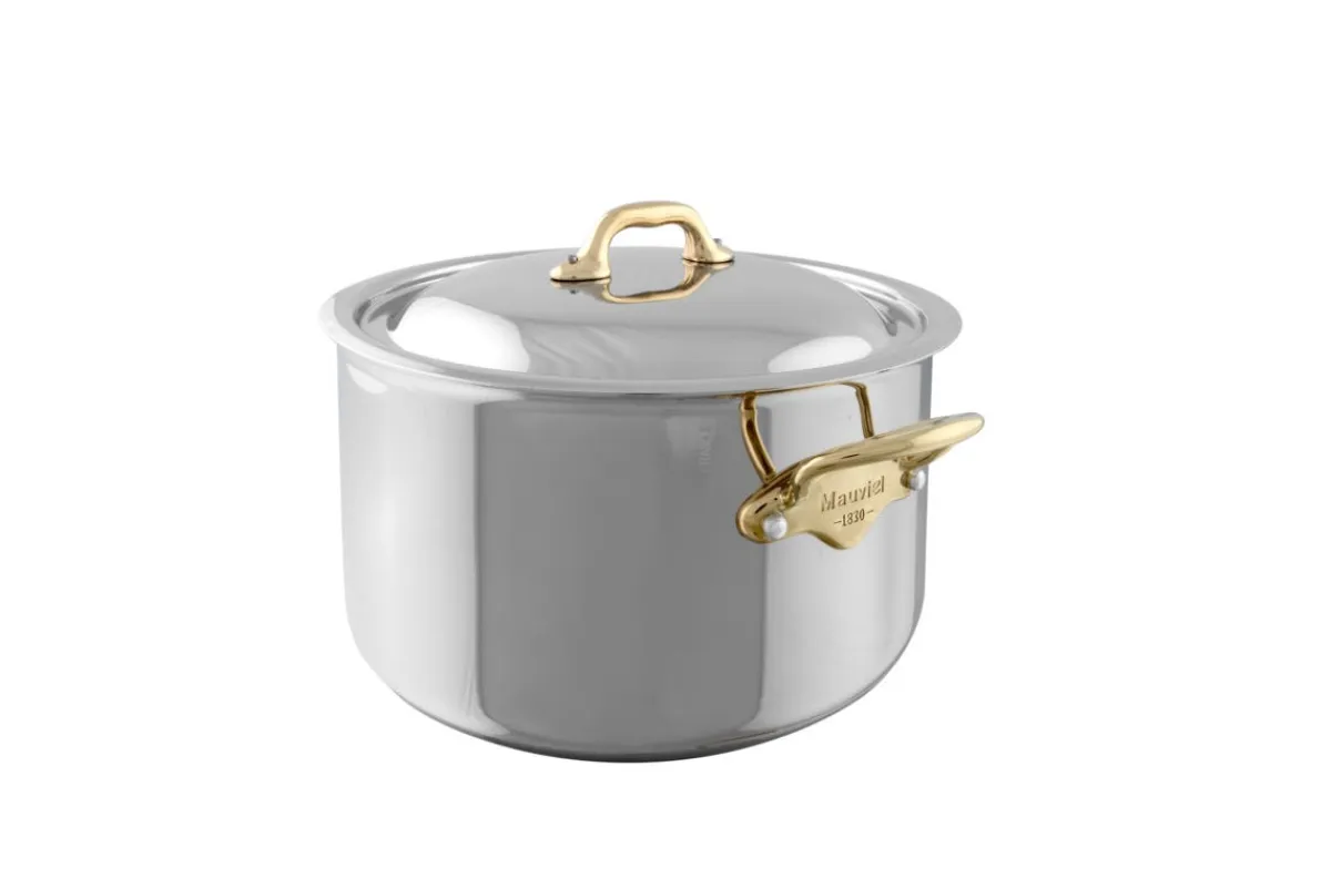 Cocotte inox Sans revêtement Avec couvercle Ø 24 cm 14,5 cm 5,9 L M'cook B - MAUVIEL Online