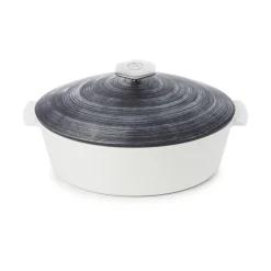 Cocotte ovale noir porcelaine culinaire 32,5 cm ution 2 - REVOL Outlet