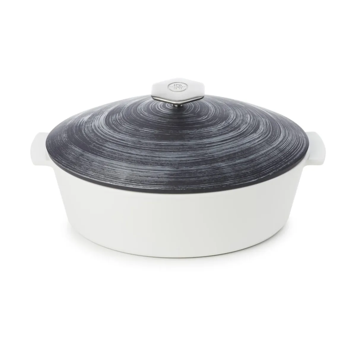 Cocotte ovale noir porcelaine culinaire 32,5 cm ution 2 - REVOL Outlet