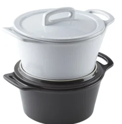 PRO.MUNDI Cocotte rond blanc porcelaine Ø 17 cm Bistronome Clearance