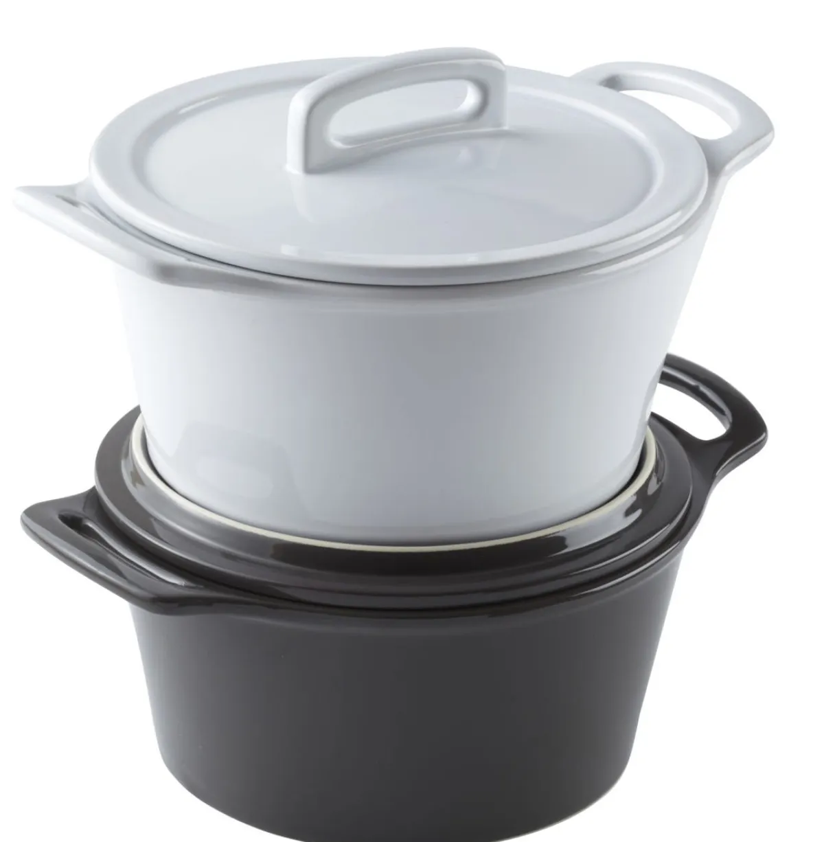 PRO.MUNDI Cocotte rond blanc porcelaine Ø 17 cm Bistronome Clearance