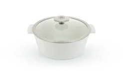 Cocotte rond blanc porcelaine culinaire Ø 26 cm ution 2 - REVOL Best