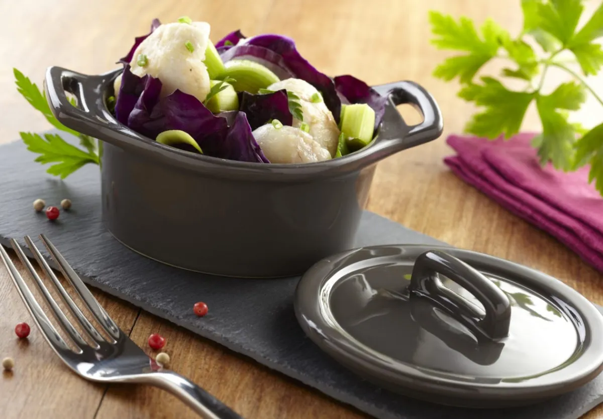 Cocotte rond gris grès émaillé Ø 10 cm Bistronome - PRO.MUNDI