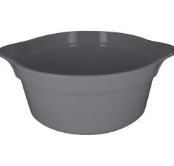 RAK Cocotte rond gris porcelaine vitrifiée Ø 28,2 cm Chefs Fusion New