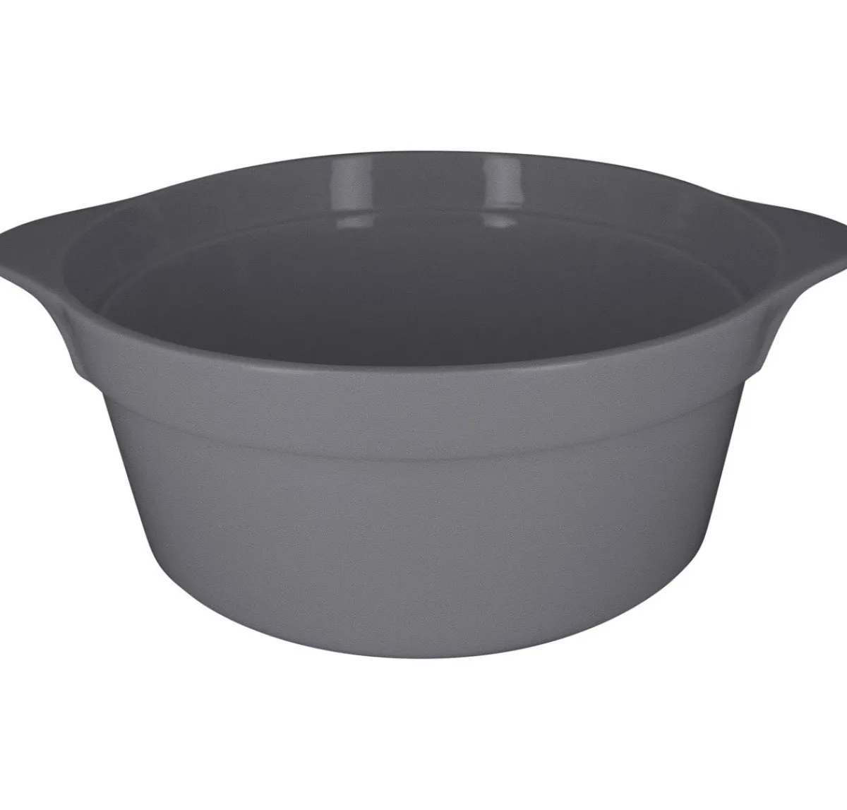 RAK Cocotte rond gris porcelaine vitrifiée Ø 28,2 cm Chefs Fusion New