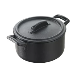 Cocotte rond noir porcelaine culinaire Ø 10 cm Belle Cuisine - REVOL Sale
