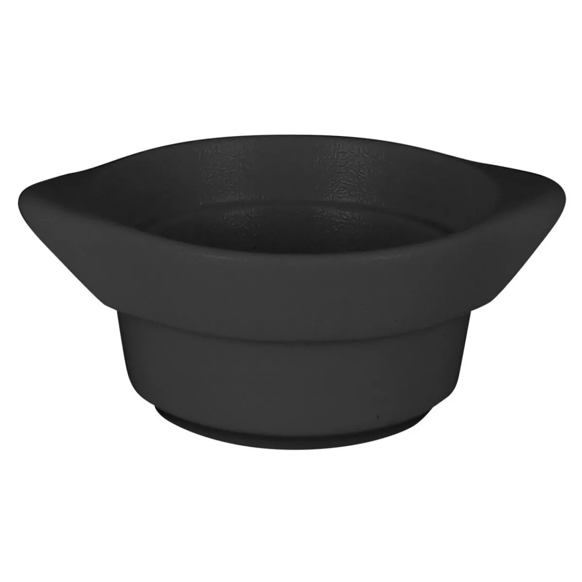 Cocotte rond noir porcelaine vitrifiée Ø 10 cm Chefs Fusion - RAK Outlet