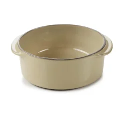 Cocotte sans couvercle rond beige porcelaine culinaire Ø 12 cm Caractère - REVOL New