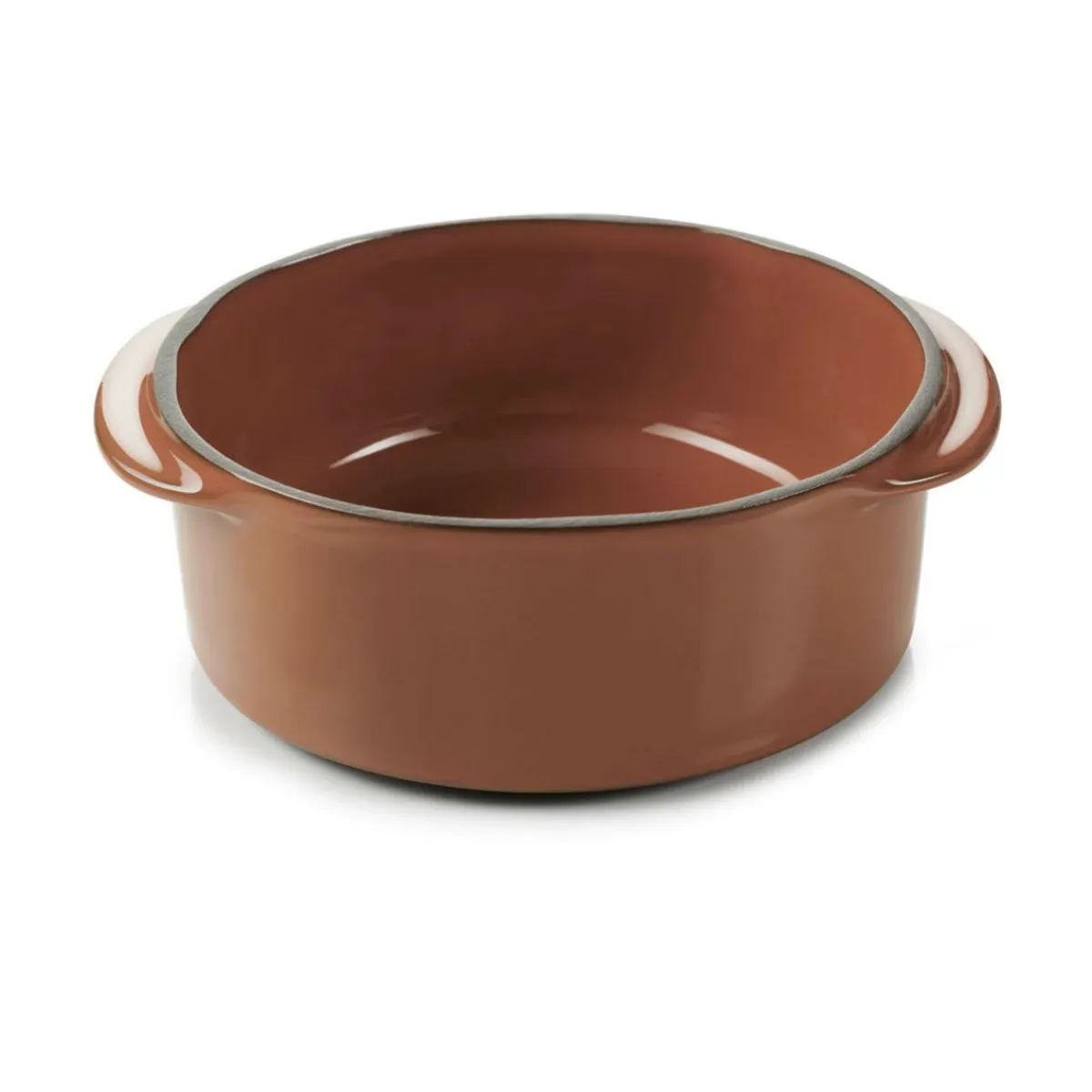 REVOL Cocotte sans couvercle rond rouge porcelaine culinaire Ø 12 cm Caractère Online