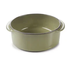 Cocotte sans couvercle rond vert porcelaine culinaire Ø 12 cm  Caractère - REVOL Clearance