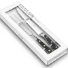 Coffret de 2 couteaux 22 cm inox bois unie Grand Chef - DEGLON Best