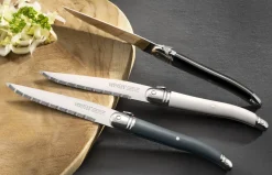 Coffret de 6 couteaux à steak noir 23,5 cm Laguiole Heritage - TARRERIAS BONJEAN New
