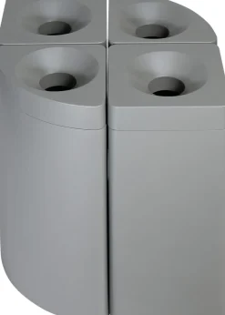 PROBBAX Collecteur acier 40 L gris Outlet