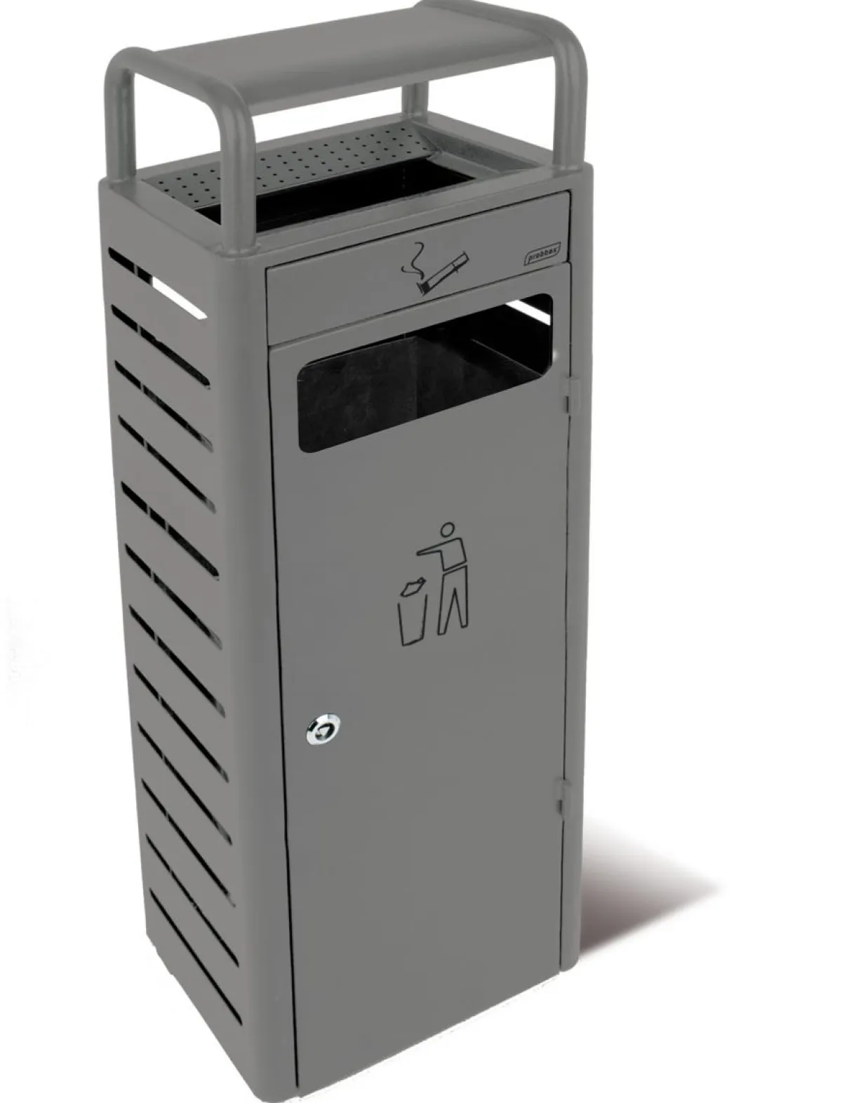 PROBBAX Collecteur avec cendrier acier 25x30x96 cm Clearance