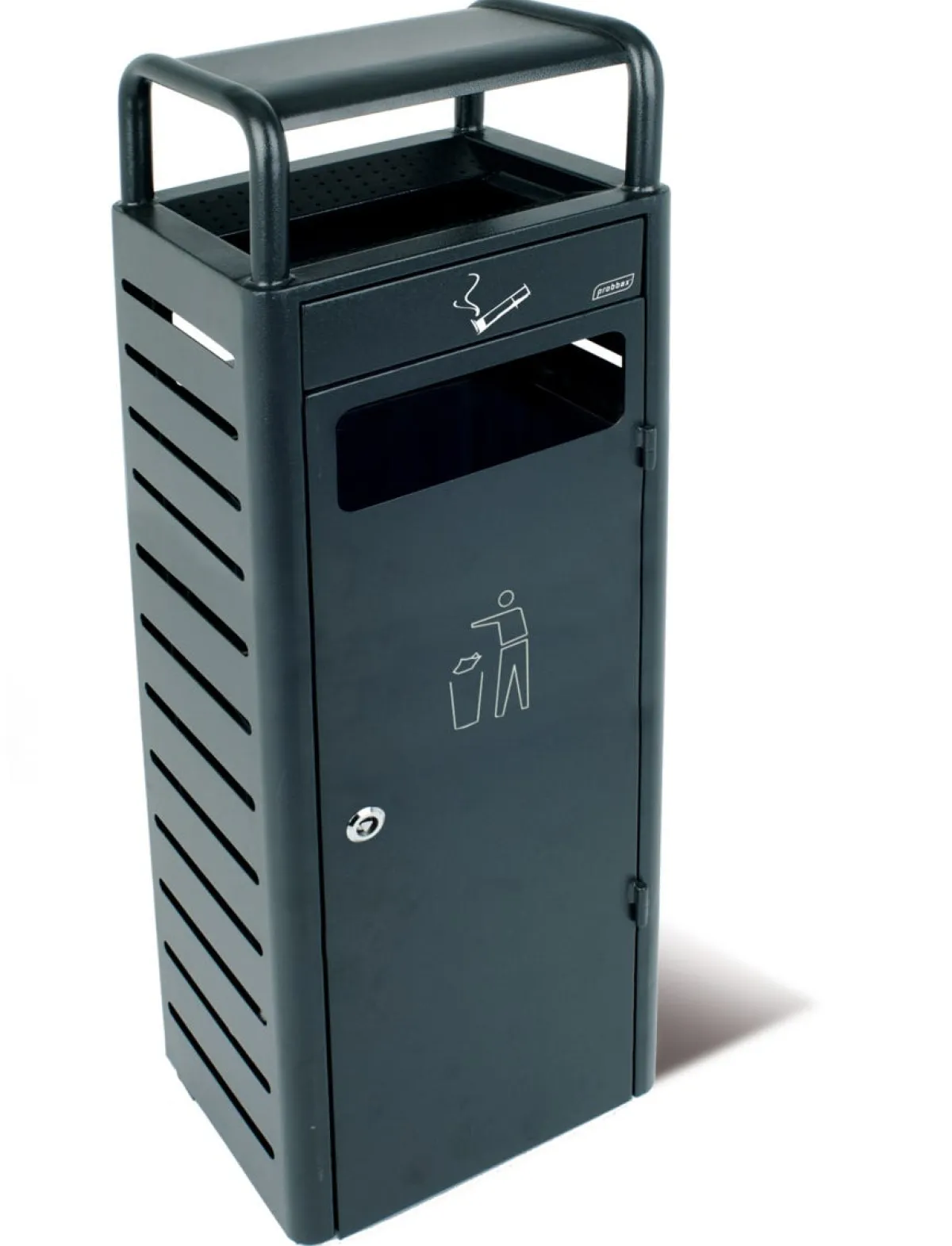 PROBBAX Collecteur avec cendrier acier 25x30x96 cm Clearance