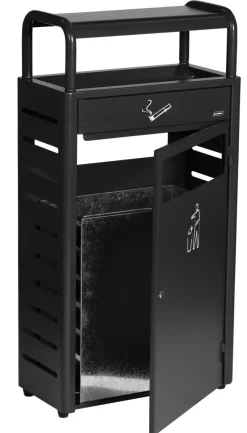 Collecteur avec cendrier acier 25x48x96 cm - PROBBAX New