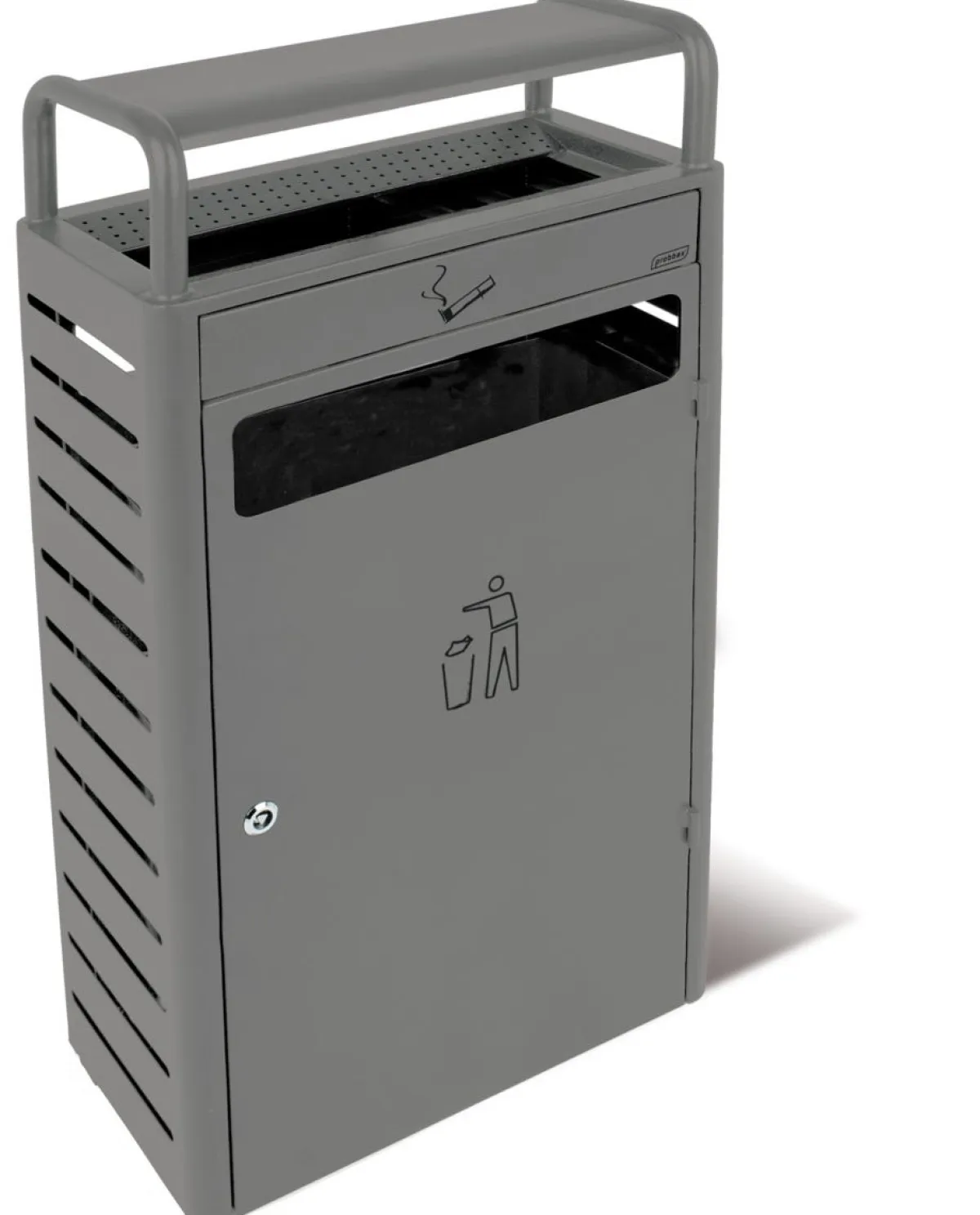 Collecteur avec cendrier acier 25x48x96 cm - PROBBAX New