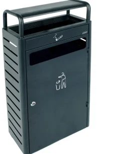 Collecteur avec cendrier acier 25x48x96 cm - PROBBAX New