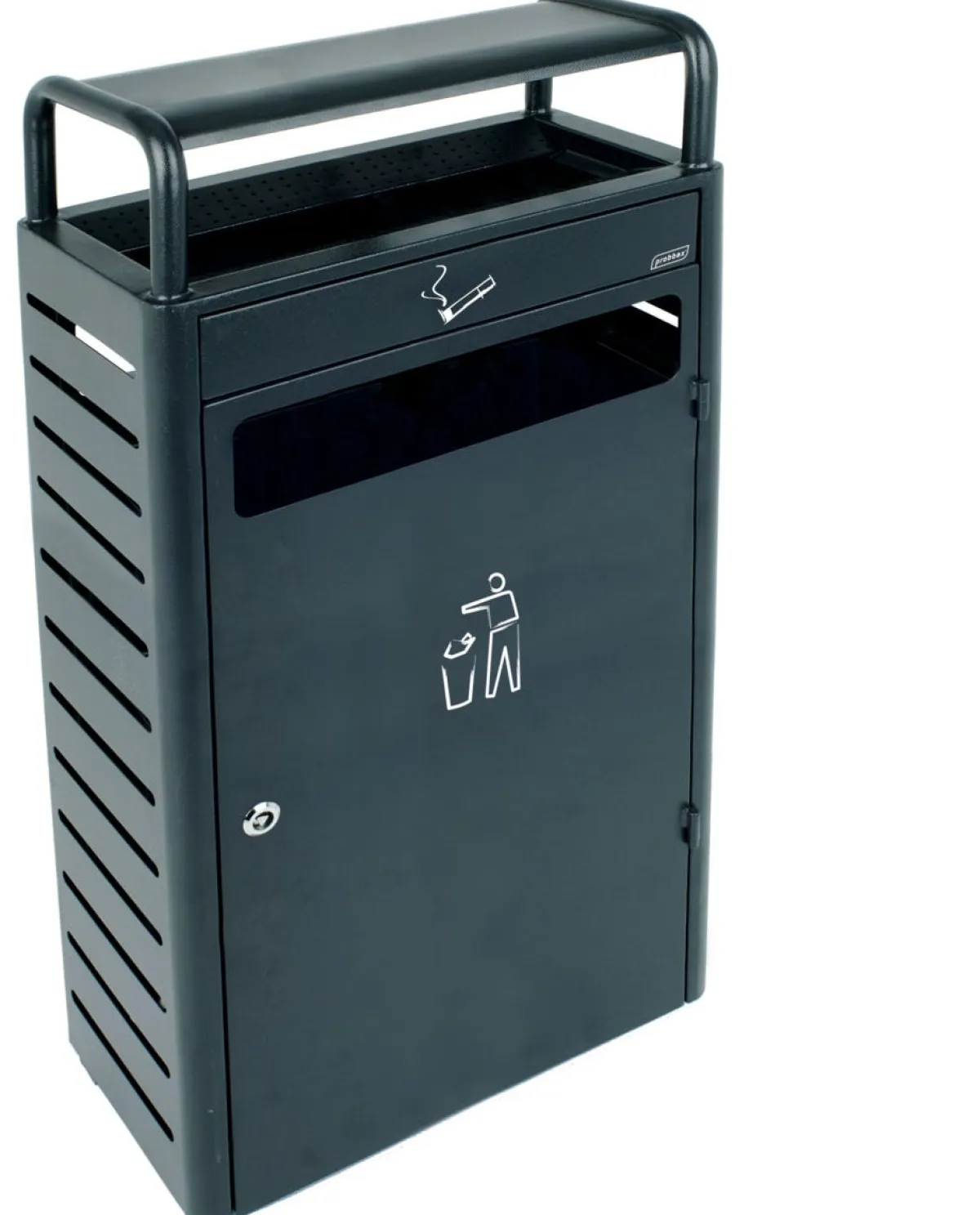 Collecteur avec cendrier acier 25x48x96 cm - PROBBAX New