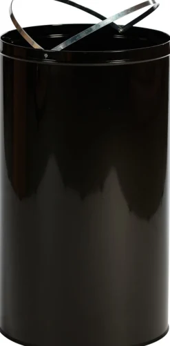 PROBBAX Collecteur à gobelets acier 40 L noir Discount