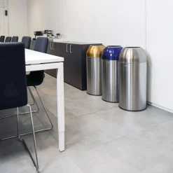 Collecteur inox 40 L jaune - PROBBAX Sale