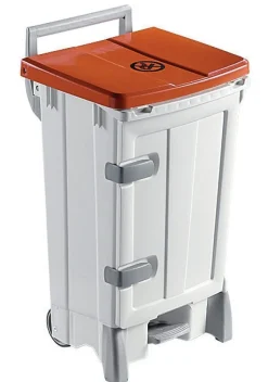 GILAC Collecteur à ouverture frontale plastique 90 L blanc Sale