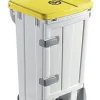 Collecteur à ouverture frontale plastique 90 L blanc - GILAC