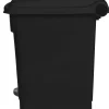 Collecteur à pédale antibactérien et antimicrobien plastique 30 L noir - PROBBAX Discount