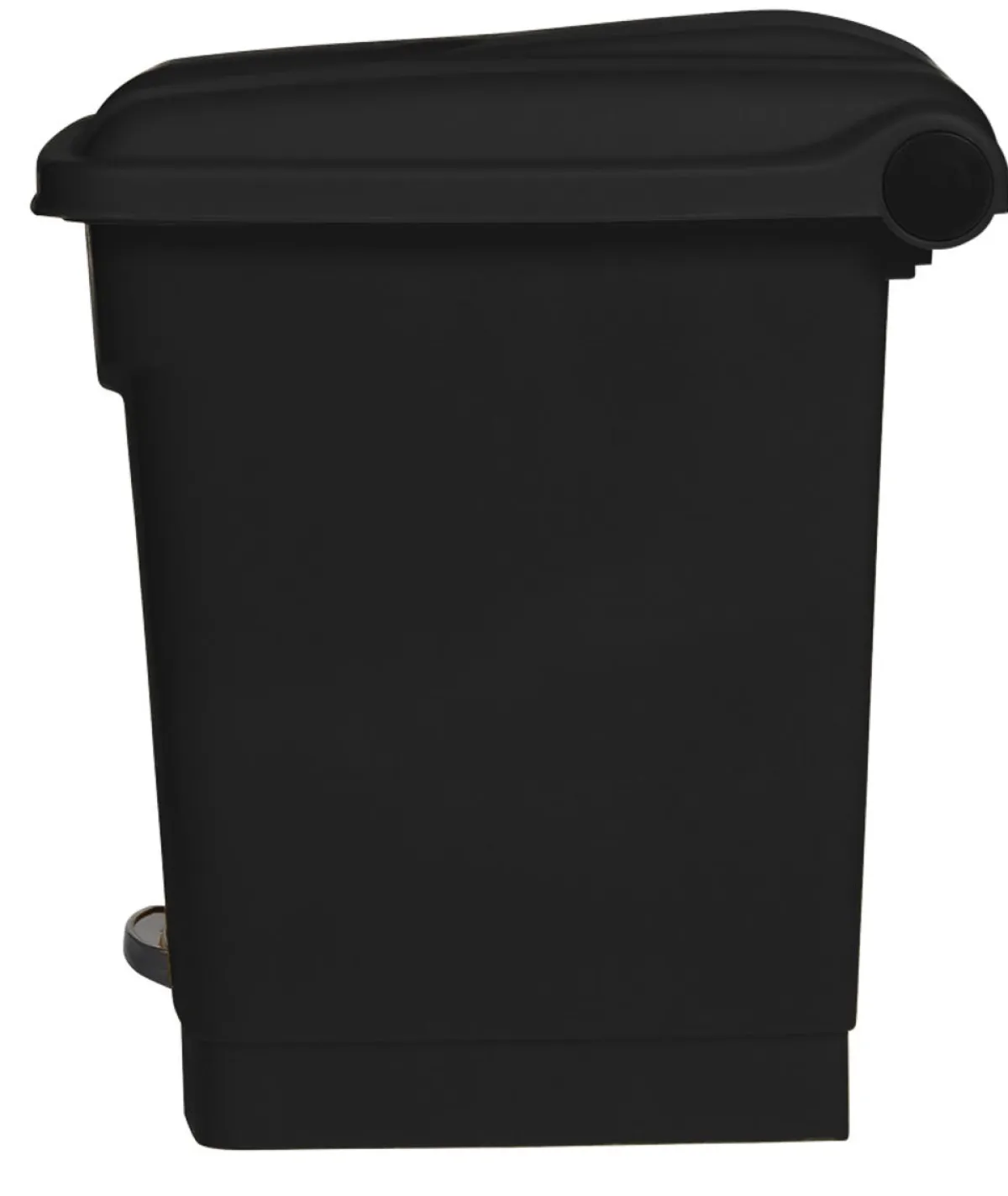 Collecteur à pédale antibactérien et antimicrobien plastique 30 L noir - PROBBAX Discount