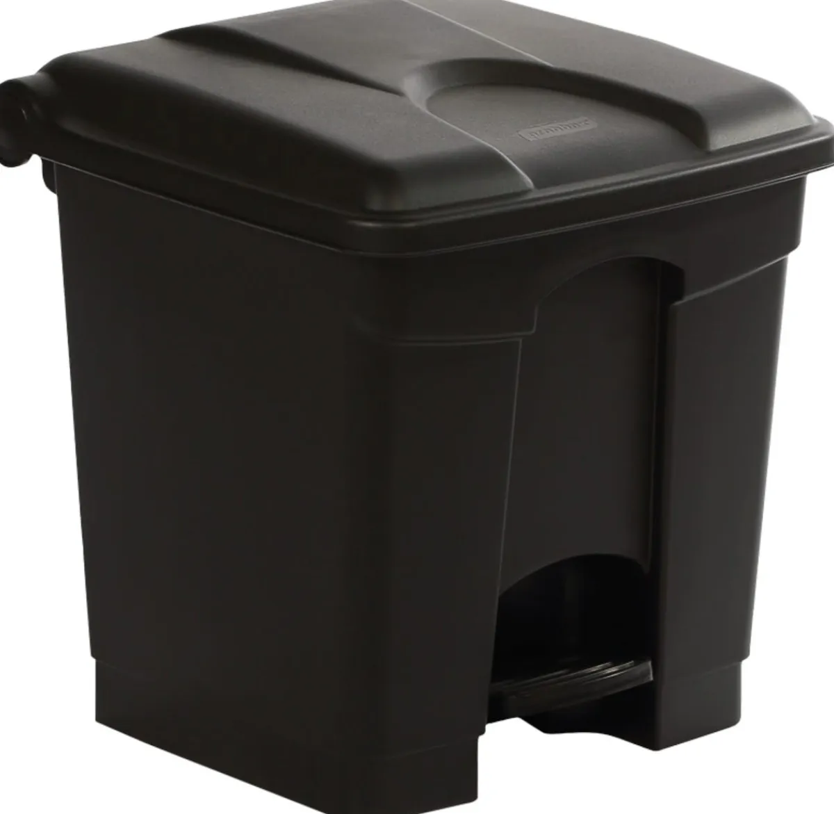 Collecteur à pédale antibactérien et antimicrobien plastique 30 L noir - PROBBAX Discount