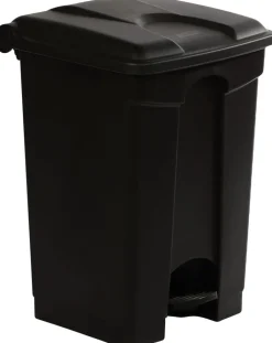 PROBBAX Collecteur à pédale antibactérien et antimicrobien plastique 45 L noir Sale