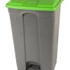 Collecteur à pédale plastique 90 L gris - PROBBAX Sale