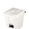 Collecteur à pédale plastique 30 L blanc - PROBBAX Best