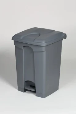 Collecteur à pédale plastique 45 L gris - PROBBAX Hot