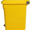 Collecteur à pédale plastique 30 L jaune - PROBBAX Online