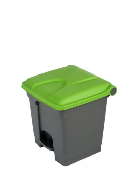 PROBBAX Collecteur à pédale plastique 30 L gris Hot