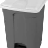 Collecteur à pédale plastique 45 L gris - PROBBAX Best