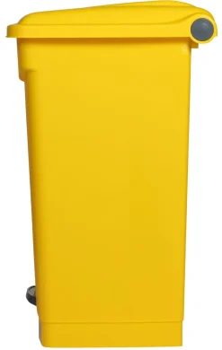 PROBBAX Collecteur à pédale plastique 70 L jaune Discount