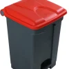 PROBBAX Collecteur à pédale plastique 45 L gris Discount
