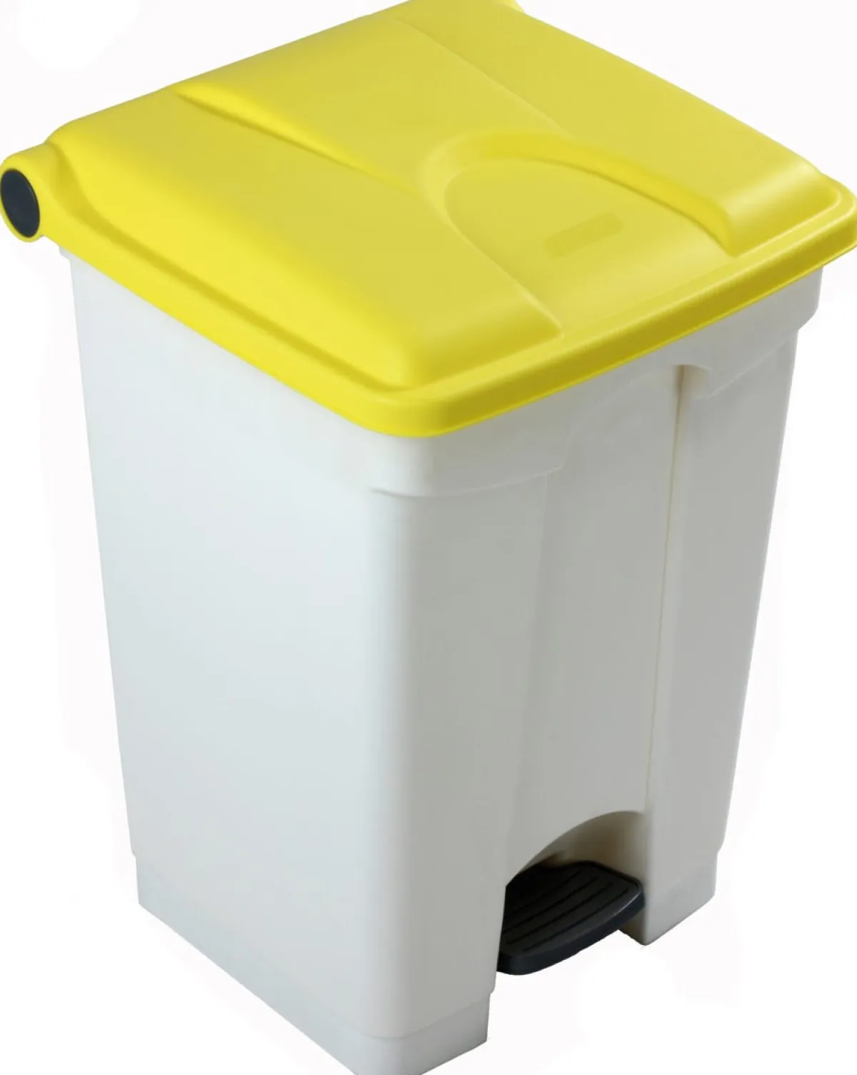 Collecteur à pédale plastique 45 L jaune - PROBBAX Online