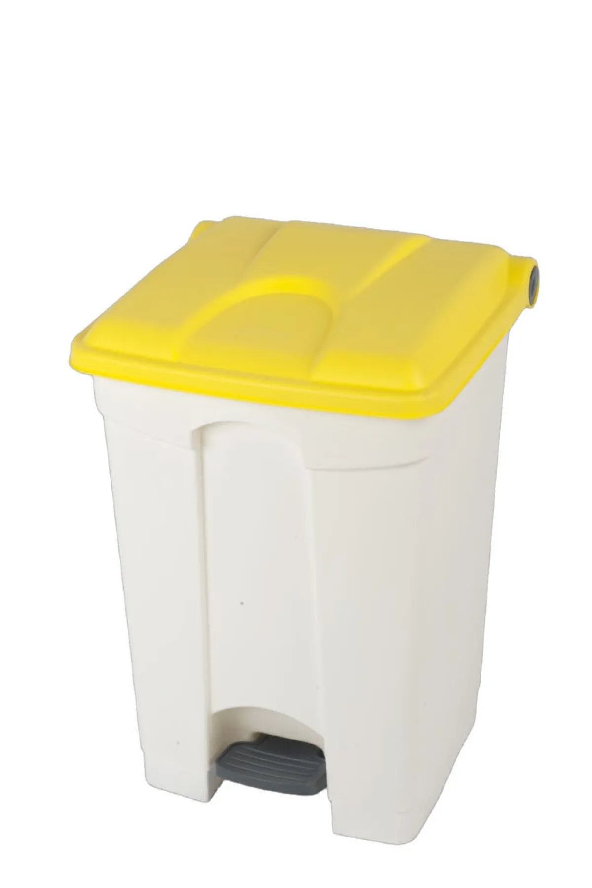 Collecteur à pédale plastique 45 L jaune - PROBBAX Online
