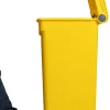 Collecteur à pédale plastique 90 L jaune - PROBBAX Online