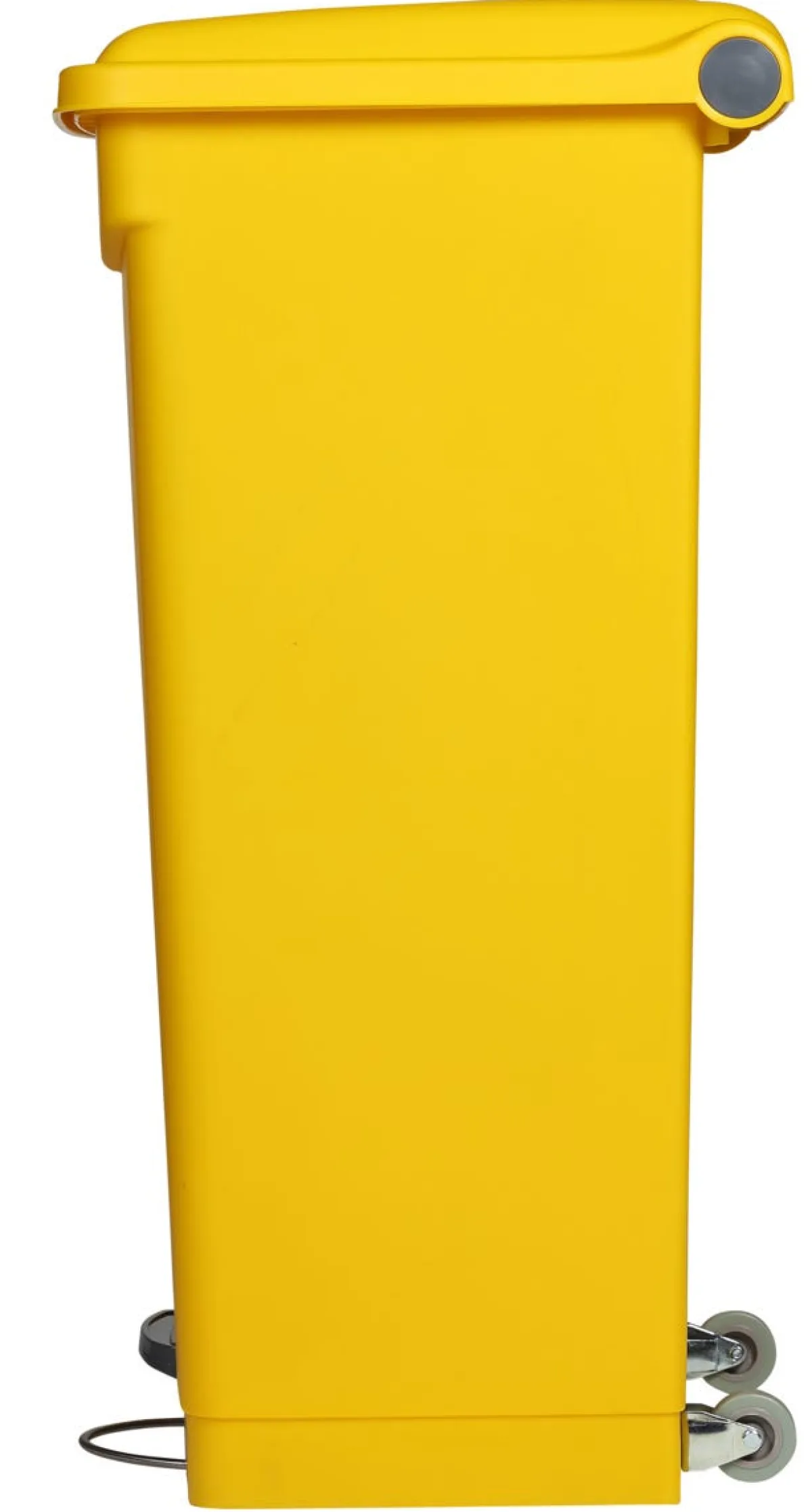 Collecteur à pédale plastique 90 L jaune - PROBBAX Online