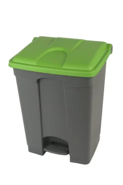 Collecteur à pédale plastique 70 L gris - PROBBAX Sale