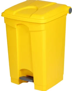 PROBBAX Collecteur à pédale plastique 45 L jaune Best