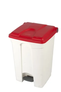 Collecteur à pédale plastique 45 L rouge - PROBBAX Sale
