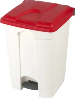Collecteur à pédale plastique 45 L rouge - PROBBAX Sale