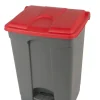 Collecteur à pédale plastique 70 L gris - PROBBAX Online