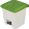 PROBBAX Collecteur à pédale plastique 30 L blanc Clearance